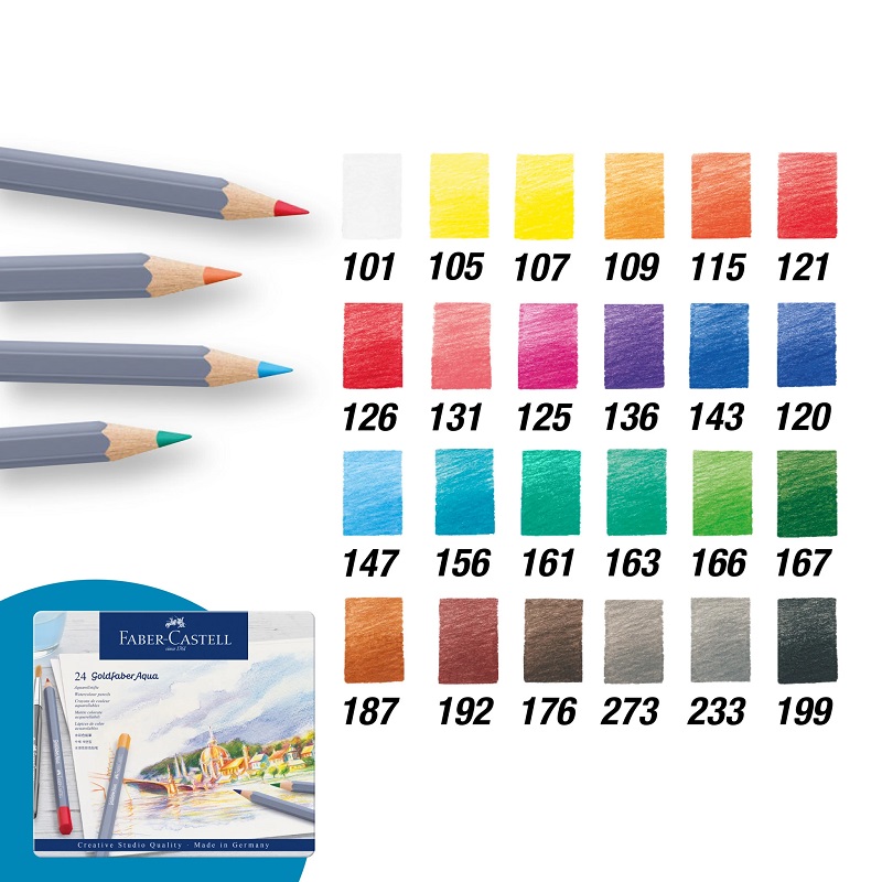 Farbičky FABER-CASTELL Goldfaber - permanent - 24 ks