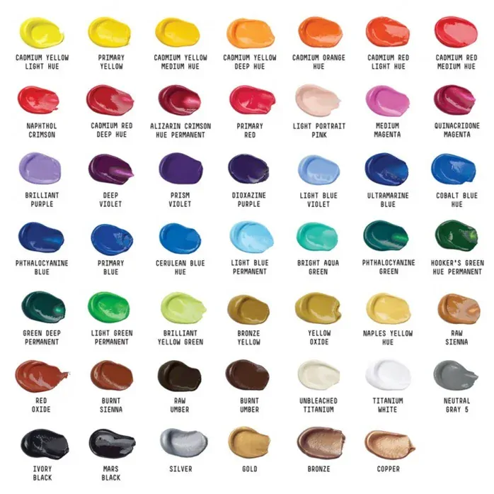 Akrylové farby Liquitex Basics - sada 48 x 22 ml