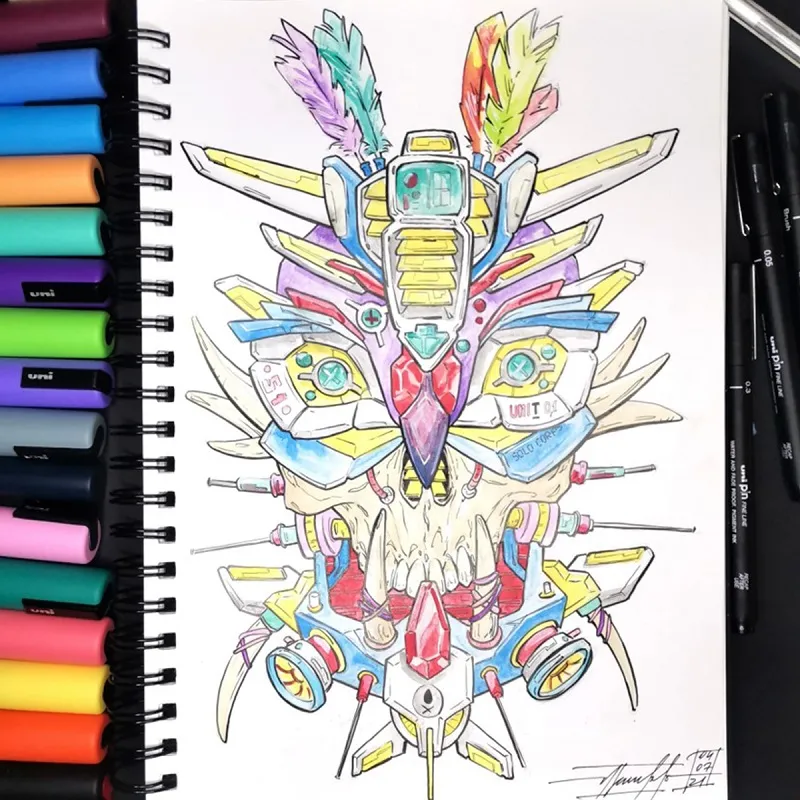 POSCA - sada popisovačov PC-5M - 1,8 - 2,5 mm - pastelové farby (sada 8 ks)