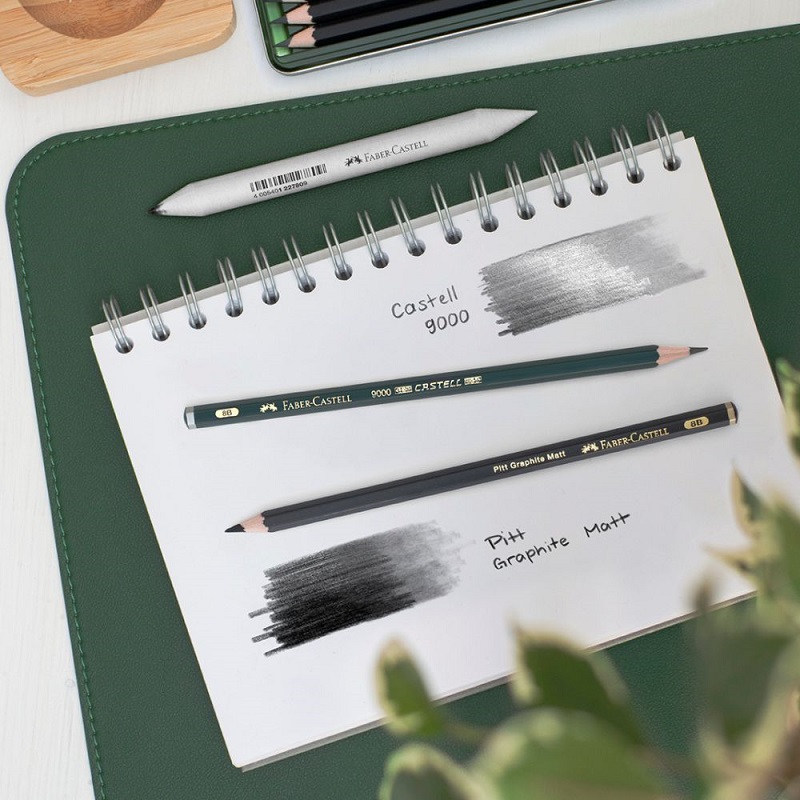Grafitové ceruzky FABER-CASTELL Pitt Matt & Castell 9000 - sada 20 ks v plechu