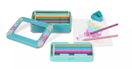 Farbičky Faber-Castell Sparkle - darčeková sada 20 trblietavých farbičiek - trojhranné