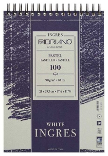 Blok na pastel FABRIANO Ingres Pastel - 90 g/m2 - 21 x 29,7 cm - 100 listov - Biely