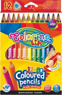 Farbičky Colorino kids JUMBO - trojhranné - 12 farieb