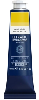 Olejová farba LEFRANC BOURGEOIS Fine - 40 ml v tube - 198 Medium Yellow - Žltá obyčajná