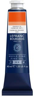 Olejová farba LEFRANC BOURGEOIS Fine - 40 ml v tube - 797 Cadmium Orange Hue - Oranžové kadmium