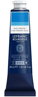Olejová farba LEFRANC BOURGEOIS Fine - 40 ml v tube - 063 Primary Blue - Základná modrá