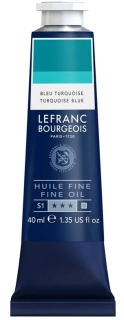 Olejová farba LEFRANC BOURGEOIS Fine - 40 ml v tube - 050 Turquoise Blue - Tyrkysová modrá