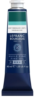 Olejová farba LEFRANC BOURGEOIS Fine - 40 ml v tube - 529 Viridian - Chromoxid ohnivý