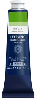 Olejová farba LEFRANC BOURGEOIS Fine - 40 ml v tube - 556 Light Green - Svetlá zelená