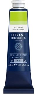 Olejová farba LEFRANC BOURGEOIS Fine - 40 ml v tube - 590 Yellow Green - Žlto-zelená