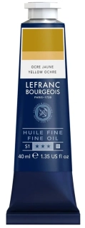 Olejová farba LEFRANC BOURGEOIS Fine - 40 ml v tube - 302 Yellow Ochre - Žltá okrová