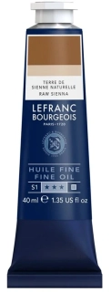 Olejová farba LEFRANC BOURGEOIS Fine - 40 ml v tube - 482 Raw Sienna - Sienna prírodná