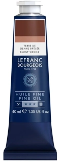 Olejová farba LEFRANC BOURGEOIS Fine - 40 ml v tube - 481 Burnt Sienna - Sienna pálená