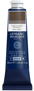 Olejová farba LEFRANC BOURGEOIS Fine - 40 ml v tube - 478 Raw Umber - Umbra prírodná