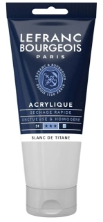 Akrylová farba LEFRANC BOURGEOIS Fine - 200 ml v tube - 008 Titanium White - Biela titániová