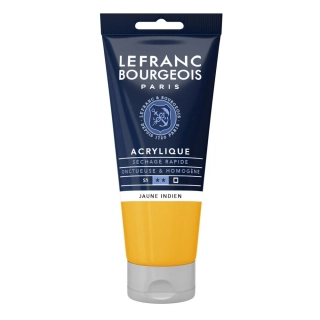 Akrylová farba LEFRANC BOURGEOIS Fine - 80 ml v tube - 212 Indian Yellow - Indiánska žltá