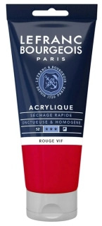 Akrylová farba LEFRANC BOURGEOIS Fine - 80 ml v tube - 396 Bright Red - Jasná červená