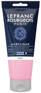 Akrylová farba LEFRANC BOURGEOIS Fine - 80 ml v tube - 351 Rose - Ružová
