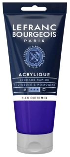 Akrylová farba LEFRANC BOURGEOIS Fine - 80 ml v tube - 043 Ultramarine - Ultramarín