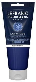 Akrylová farba LEFRANC BOURGEOIS Fine - 80 ml v tube - 063 Primary Blue - Primárna modrá