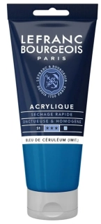 Akrylová farba LEFRANC BOURGEOIS Fine - 80 ml v tube - 065 Cerulean Blue Hue - Blankytnomodrá imitácia
