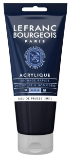 Akrylová farba LEFRANC BOURGEOIS Fine - 80 ml v tube - 881 Prussian Blue Hue - Pruský modrý odtieň