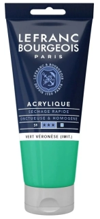 Akrylová farba LEFRANC BOURGEOIS Fine - 80 ml v tube - 549 Veronese Green Hue - Veronese zelená imitácia