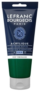 Akrylová farba LEFRANC BOURGEOIS Fine - 80 ml v tube - 529 Viridian - Chromoxid ohnivý