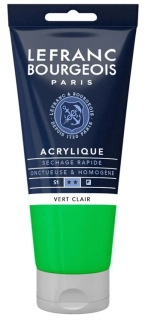 Akrylová farba LEFRANC BOURGEOIS Fine - 80 ml v tube - 556 Light Green - Svetlozelená