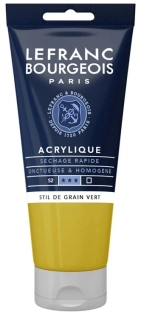 Akrylová farba LEFRANC BOURGEOIS Fine - 80 ml v tube - 730 Stil De Grain Green - Obilná zelená