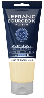 Akrylová farba LEFRANC BOURGEOIS Fine - 80 ml v tube - 887 Naples Yellow Light - Neapolská svetlá žltá