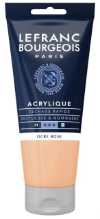 Akrylová farba LEFRANC BOURGEOIS Fine - 80 ml v tube - 817 Pink Ochre - Ružová okrová