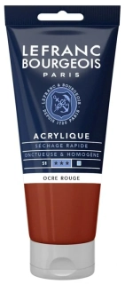 Akrylová farba LEFRANC BOURGEOIS Fine - 80 ml v tube - 306 Red Ochre - Červená okrová