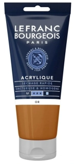 Akrylová farba LEFRANC BOURGEOIS Fine - 80 ml v tube - 700 Gold - Zlatá