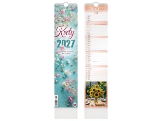 SK Kalendár 2027 - viazankový - Kvety - mesačný