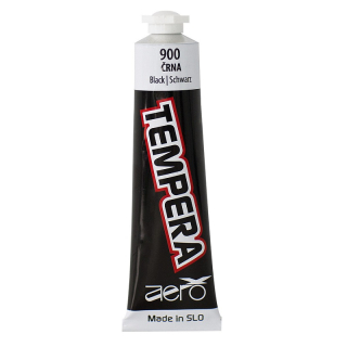 Temperová farba TEMPERA AERO - Čierna 900 - 42 ml 