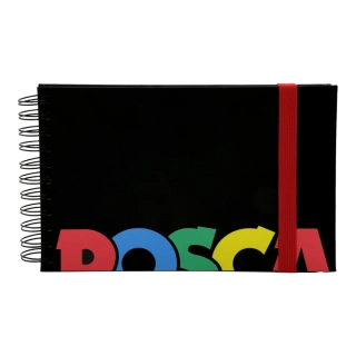 Skicár POSCA - A5 na šírku - 48 listov, mix 3 farieb, 100 g/m2