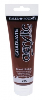 Akrylová farba D&R Graduate-  Burnt Umber 225 - 120 ml