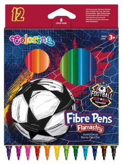 Fixky Colorino Football-12 farieb-okrúhle