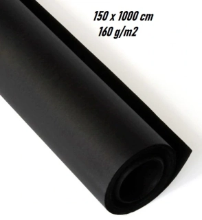 Papier FABRIANO Tizziano 160 g/m2 - rolka - čierny
