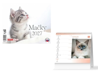 SK Kalendár 2027 stolový mini Mačky