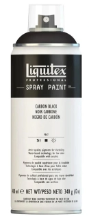 LIQUITEX akrylový sprej 400 ml - čierna carbon - 0337