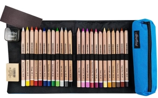 Farbičky CRETACOLOR MEGACOLOR - 28 ks - v rolovacom peračníku