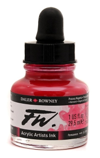 Akrylový Tuš DALER ROWNEY - 412 Process Magenta - 29,5 ml