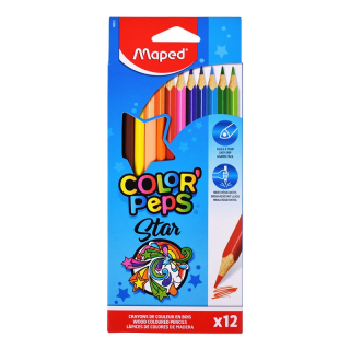 Farbičky MAPED COLOR´PEPS - 12 ks - trojhranné