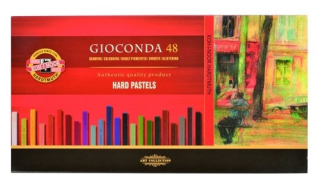 Olejové pastely KOH-I-NOOR GIOCONDA - Hard Pastels - farebná sada 48 ks