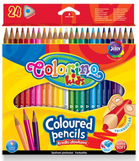 Farbičky Colorino kids - 24 farieb - trojhranné