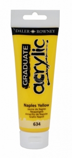 Akrylová farba D&R Graduate - Naples Yellow 634 - 120 ml