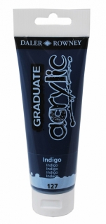 Akrylová farba D&R Graduate - Indigo 127 - 120 ml