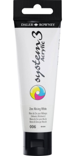 Akrylová farba D&R System3 - Zinc Mixing White 006 - 59 ml